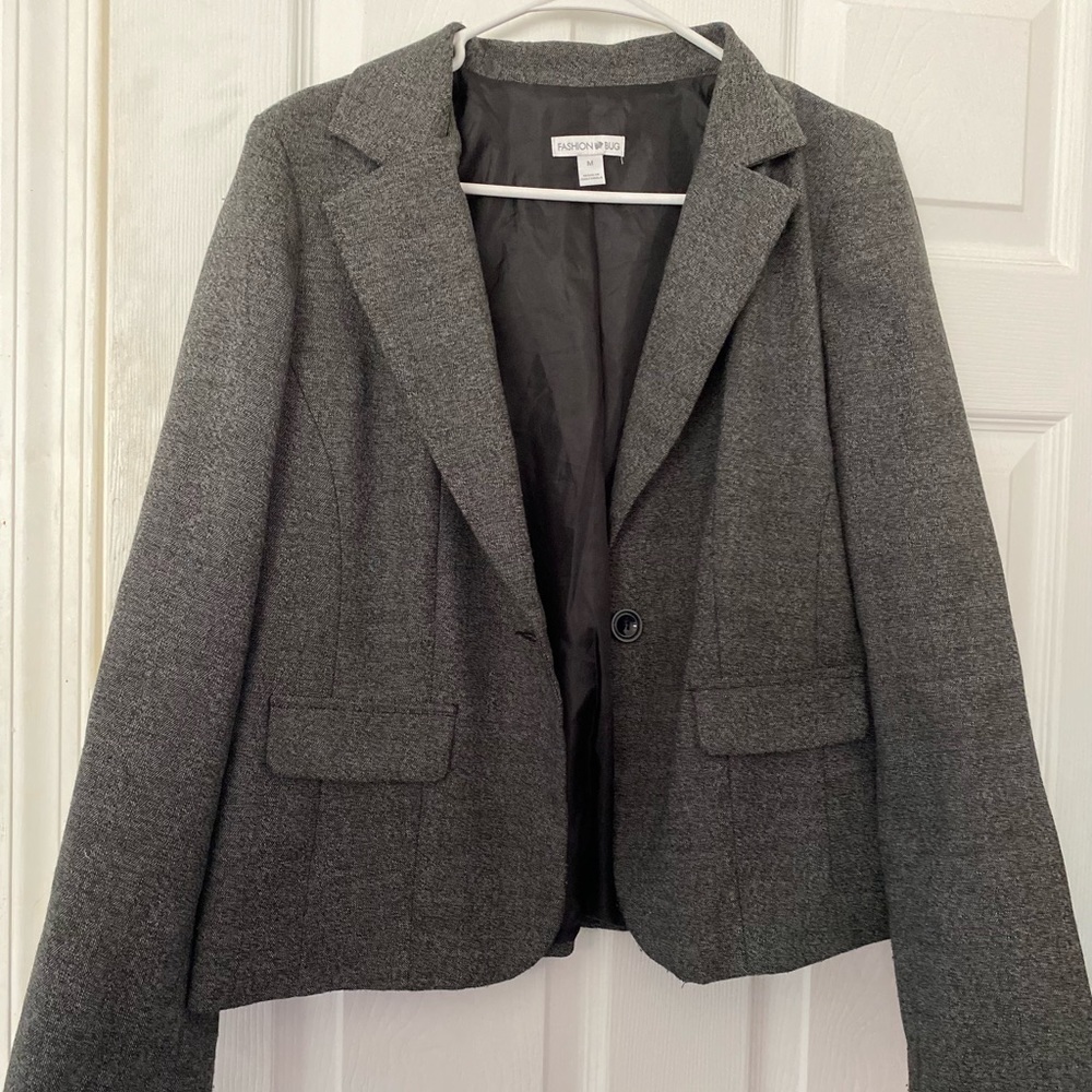 Gray woman’s blazer